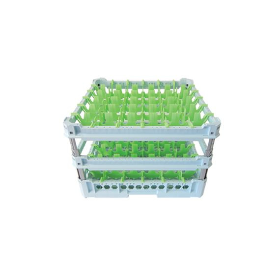 GENUS CESTA LAVASTOVIGLIE ESTENDIBILE 36 POSTI VERDE KIT 4 DA ALT. CM.24/34 -1-