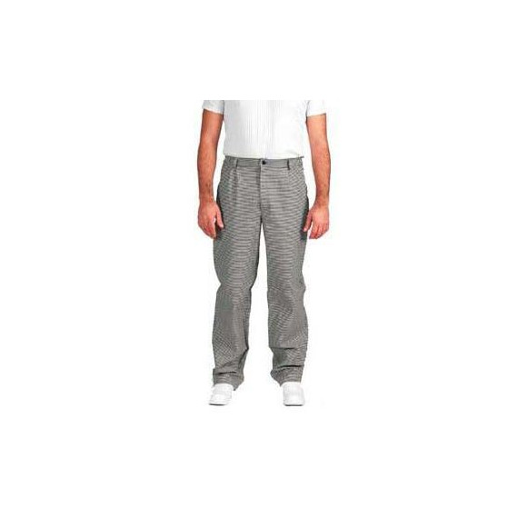 GIBLORS PANTALONE BIANCO QUADRI CON CERNIERA TAGLIA 44 -1-