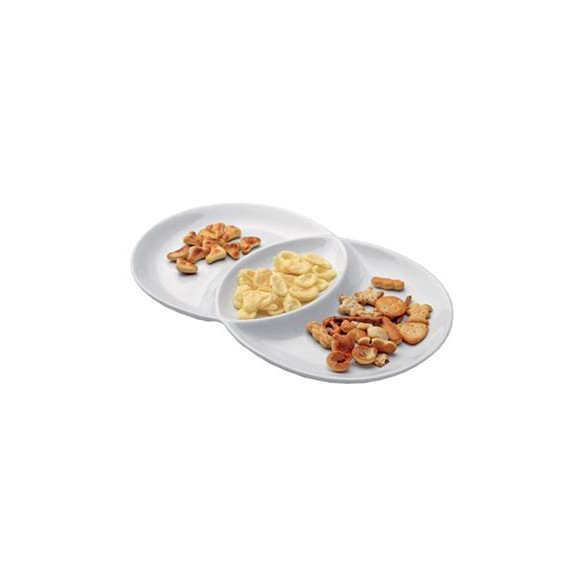 TOGNANA PARTY VASSOIO 3 SCOMPARTI CM.33X20 -6-