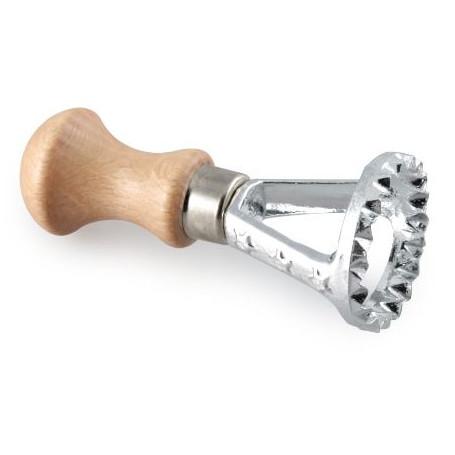 CALDER TAGLIARAVIOLI TONDO ALLUMINIO CON MANICO IN LEGNO  CM.3E2 -1- 