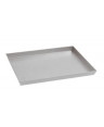 PADERNO TEGLIA RETTANGOLARE ACCIAIO ALLUMINATO BORDO SVASATO CM.50X35 H.3 -1-