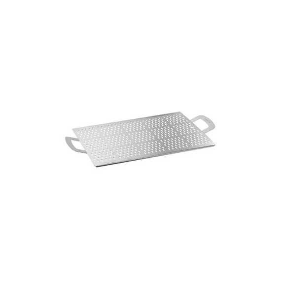 GTL VASSOIO RETTANGOLARE SERVIPIZZA FORATO CON PIEDI E MANIGLIE CM.40X25-1-