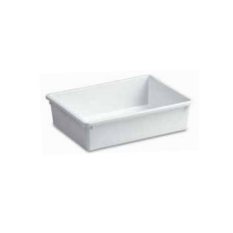 STEFANPLAST VASCA ALIMENTI GRANDE BIANCA CM.50X35 H.12 LT.15 -1-