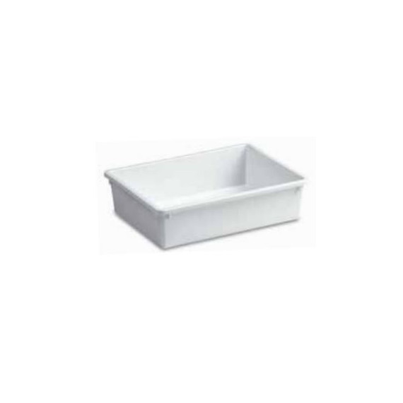 STEFANPLAST VASCA ALIMENTI MEDIA BIANCA CM.40X30 H.10 LT.10 -1-