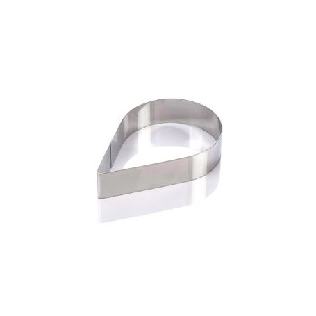 FASCIA INOX GOCCIA PER TORTA CM.17E5X11E5 H.4 -1-